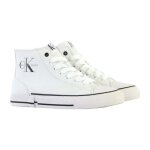 Baskets montantes lacets enfant calvin klein white - blanc Baskets montantes lacets enfant calvin klein white - blanc