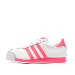 Baskets rose / blanc femme adidas samoa