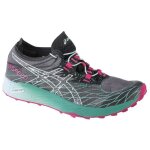 Baskets de running asics fujispeed pour femme en toile noire