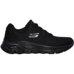 Basket skechers femme arch fit - sunny outlook noire - semelle arch fit - talon 2, 5 cm