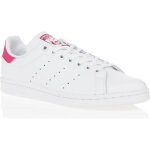 Baskets stan smith blanc / rose enfant - adidas originals - mixte - synthtique - lacets