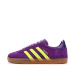 Baskets violettes / jaunes enfant adidas gazelle