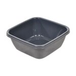 Bassine carré en plastique - gris anthracite - 15l Bassine carré en plastique - gris anthracite - 15l