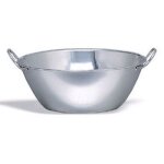 Bassine  fond plat inox ? 20  70 cm - pujadas