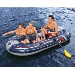 Bateau gonflable - bestway - hydro - force? treck - 255x127x36cm - 2 pagaies - pompe  pied