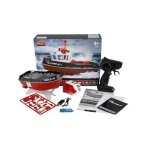 Bateau rc dbutant motoris - amewi - fairplay i remorqueur - noir - 15 km / h - radiocommand