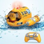 Bateau tlcommand cool kids avec lumires et vaporisateur vapeur - jouets de piscine pour enfants de ...