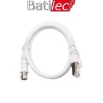 Cordon de liaison - batilec - fiche f / rj45 - 0. 7 mètres - raccordement tnt et satellite - grade 3 Cordon de liaison - batilec - fiche f / rj45 - 0. 7 mètres - raccordement tnt et satellite - grade 3