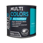 Peinture batir multi - supports satin soyeux 05 l turquoise Peinture batir multi - supports satin soyeux 05 l turquoise