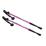 B�tons en aluminium nordic walking 65 - 135 cm t�lescopiques violets