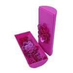 Baton boite magnetique loto + 100 pions aimantes - couleur rose - kit accessoire jeu et rangement - set ...