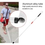Bâton de guidage 124cm max canne aveugle pliante de marche anti - choc Bâton de guidage 124cm max canne aveugle pliante de marche anti - choc