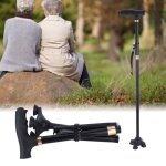B�ton de marche antid�rapant pliable - xvx - alliage daluminium avec lampe r�glable - pour hommes seniors ...