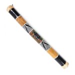 B�ton de pluie artisanal rainstick 60cm d�cor peint � la main multicolore