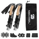 Bâtons de randonnée 2 pcs bâtons de marche telescopique bâtons nordique en aluminium réglable de 32 à ... Bâtons de randonnée 2 pcs bâtons de marche telescopique bâtons nordique en aluminium réglable de 32 à ...