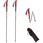 B�tons de randonn�e - viking - viking spider fs carbon - carbone - pliables t�lescopiques - hauteur r�glable ...