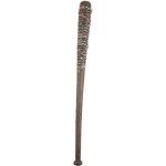Batte en plastique - halloween - 75 cm - marron - faux barbels - arme factice