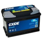 Batterie auto exide excell 71ah 670a 12v