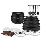 Batterie de cuisine - tous feux dont induction - arthur martin - am0530 - aluminium - anti - adh�sif ...