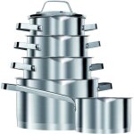 Batterie de cuisine induction acier inoxydable 10 pièces smile mgk11 plata 14728 Batterie de cuisine induction acier inoxydable 10 pièces smile mgk11 plata 14728