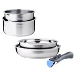 Batterie de cuisine - induction - arthur martin - am2189 - acier inoxydable 18 / 10 - 5 pices - poigne ...