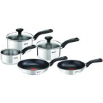 Batterie de cuisine inox induction - debsy - 7 pi�ces - casseroles 14 / 16 / 18 cm - po�les 20 / 24 cm ...