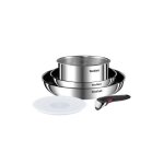 Batterie de cuisine tefal ingenio emotion l8975s04 5 pices inox