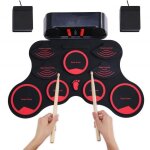 Batterie lectronique drum set avec haut - parleurs intgrs parfait pour les dbutants et les enfants ...