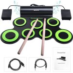 Batterie lectronique - zgeer - roll up tambour - haut - parleurs intgrs - 7 pads - pliable