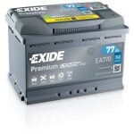Batterie exide premium ea770 - l3 12v 77ah 760a + d