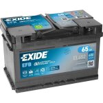 Batterie exide efb lb3 12v 65ah 650a 278x175x175 + d el652