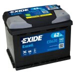 Batterie exide excell l2 12v 62ah 540a 242x175x190 + d eb620