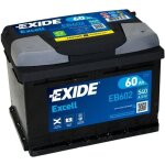 Batterie exide excell lb2 12v 60ah 540a 242x175x175 + d eb602