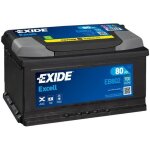 Batterie exide excell lb4 12v 80ah 700a 315x175x175 + d eb802