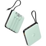 Batterie externe 10000mah avec 4 c�ble int�gr�s mini et mince batterie portable usb c 22. 5w charge rapide ...