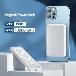 Batterie externe apple magsafe power bank blanc ? chargeur portable sans fil magn�tique � recharge rapide ...