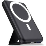 Batterie externe iphone magn�tique pliablecompatible avec magsafe 10000mah sans fil power bank charge ...