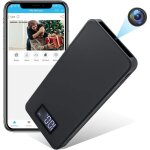 Batterie externe portable cam�ra espion 10000mah chargeur de secours hd 1080p noir + sd 4go yonis