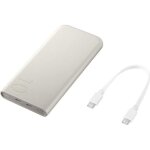 Batterie externe samsung ultra rapide 25w usb type - c beige