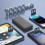 Batterie externe sikenai 10000 mah usb c power bank charge rapide compatible avec t�l�phone iphone samsung ...