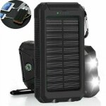 Batterie externe solaire 20000mah �tanche avec double usb led power bank portable outdoor