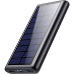 Batterie externe solaire - kal - 26800mah - charge rapide - 3 ports usb - 4 indicateurs led - 16x102x26cm ...