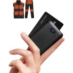 Batterie pour gilet blouson chauffant 7. 4v / 5v 10000mah batterie externe pour veste homme femme chauffante ...