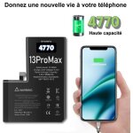 Batterie pour iphone 13 pro max - haute capacit� 4770 mah li - ion battery interne