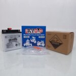 Batterie kyoto pour moto honda 125 cb t2 - twin 1978  1986 6n6 - 3b - 6v 6ah neuf