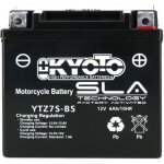 Batterie kyoto pour moto honda 125 vt c shadow 2001  2008 ytz7s - bs / 12v 6ah