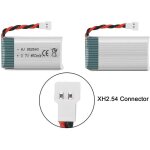 Batterie lipo rechargeable - yunique france - 850 mah - 3. 7v - pour drones syma x5sc x5sw - lot de 3 ...