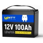 Batterie lithium - fer - phosphate wattcycle 12v 100ah stockage d�nergie portable 1�280wh stations de ...