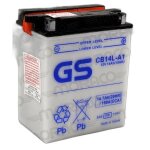 Batterie moto gs yuasa cb14l - a1 - blanc / noir - 12 v / 14 ah