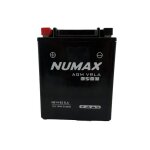 Batterie moto numax nb14 - b2 sla 12v 14ah 175a dimensions: 134x90x166mm et plus � gauche